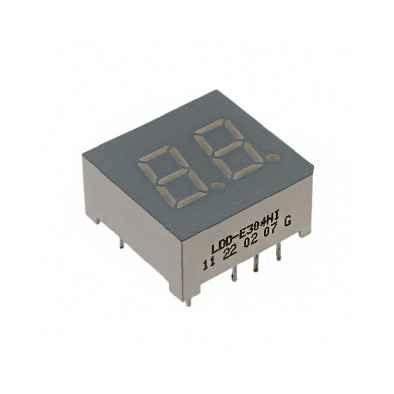 10 pcs : LDD-E304NI - DISPLAY 7-SEG 0.3' DBL RED 10DIP
