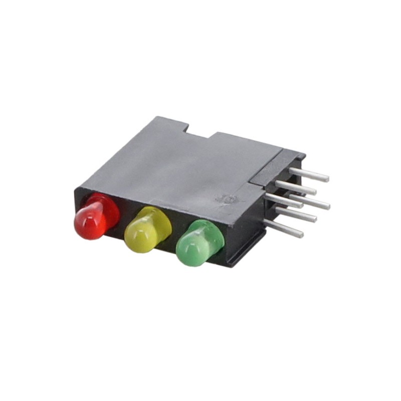10 pcs : 5640340132F - LED CBI 3X1 GREEN/RED/YELLOW RA
