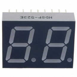 10 pcs : HDSP-523E - DISPLAY 7SEG 0.56' DBL RED 18DIP