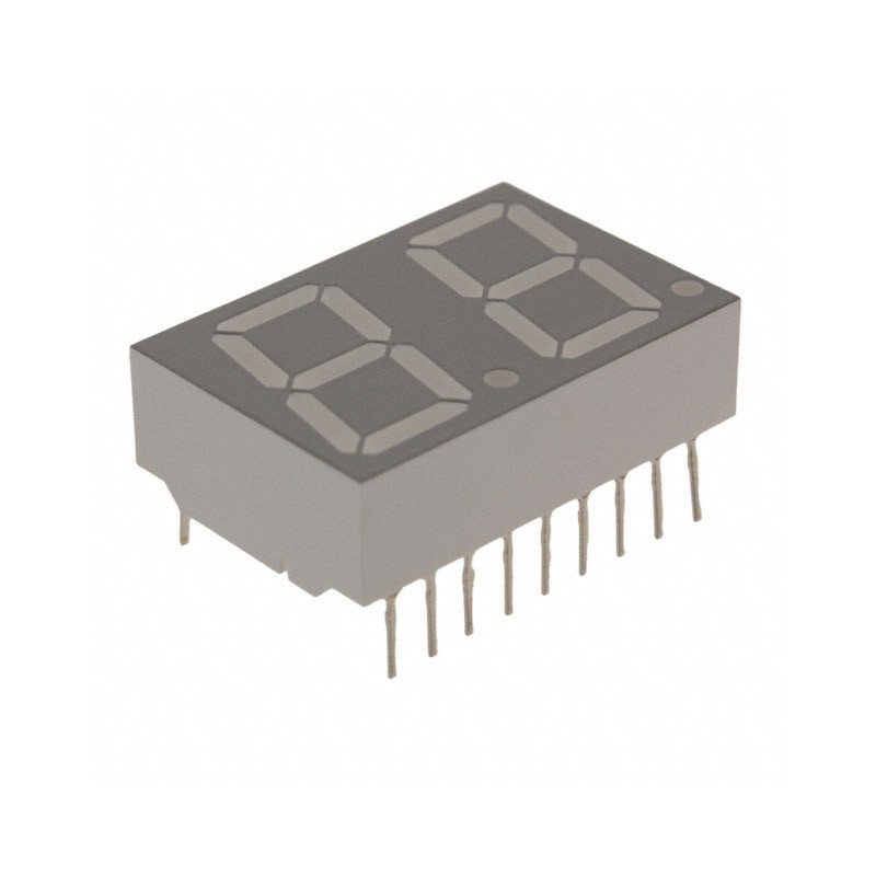 10 pcs : HDSP-521A - DISPLAY 7SEG 0.56' DBL RED 18DIP