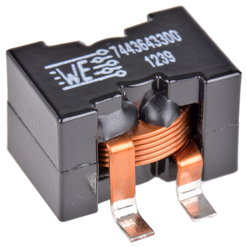 1 pcs - Wurth, WE-HCF, 2818 Shielded Wire-wound SMD Inductor with a MnZn Core, 33 μH ±15% Flat Wire Winding 30A Idc