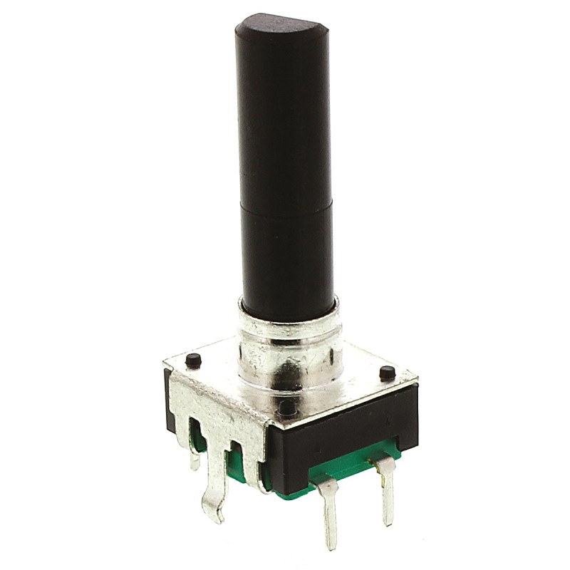 1 pcs - Bourns 24 Pulse Incremental Mechanical Rotary Encoder with a 6 mm Flat Shaft, Through Hole