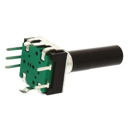 1 pcs - Bourns 24 Pulse Incremental Mechanical Rotary Encoder with a 6 mm Flat Shaft, Through Hole