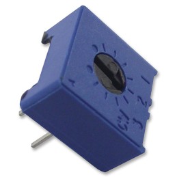 1 pcs - 50kΩ, Through Hole Trimmer Potentiometer 0.5W Top Adjust Vishay, 63P