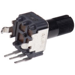 1 pcs - Alps Alpine 10kΩ Rotary Potentiometer 1-Gang Through Hole, RK09K1130081