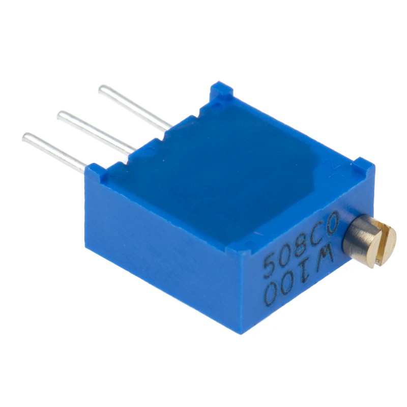 1 pcs - 10Ω, Through Hole Trimmer Potentiometer 0.5W Top Adjust Bourns, 3296