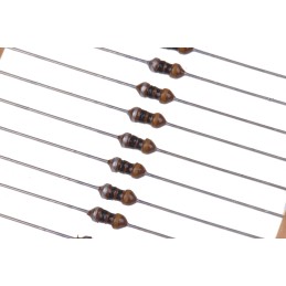 10 pcs - EPCOS 10 μH ±10% Ferrite Leaded Inductor, Max SRF:25MHz, Q:55, 410mA Idc, 600mΩ Rdc, SBC
