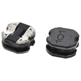 10 pcs - Bourns, SRN8040, 8040 Shielded Wire-wound SMD Inductor with a Ferrite Core, 100 μH ±20% Semi-Shielded 1A Idc Q:10