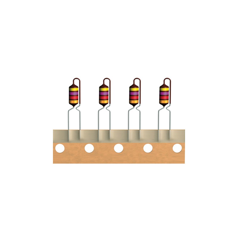 10 pcs - EPCOS 330 μH ±5% Ferrite Leaded Inductor, Max SRF:2.7MHz, Q:70, 190mA Idc, 6.4Ω Rdc, BC