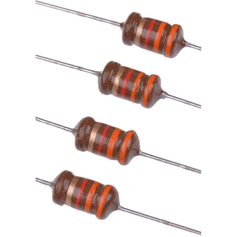 10 pcs - EPCOS 3.3 mH ±5% Ferrite Leaded Inductor, Max SRF:600kHz, Q:60, 200mA Idc, 12.5Ω Rdc, HLBC