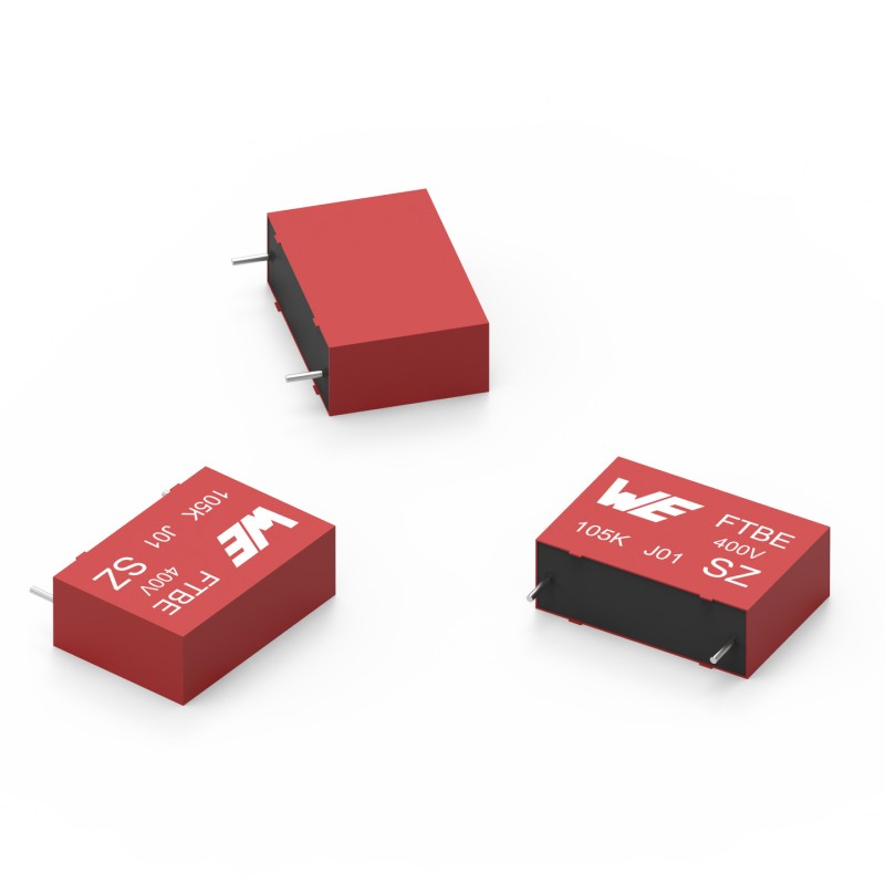 10 pcs - Wurth Elektronik WCAP-FTBE Metallised Polypropylene Film Capacitor, 400V dc, ±10%, 680nF, Through Hole