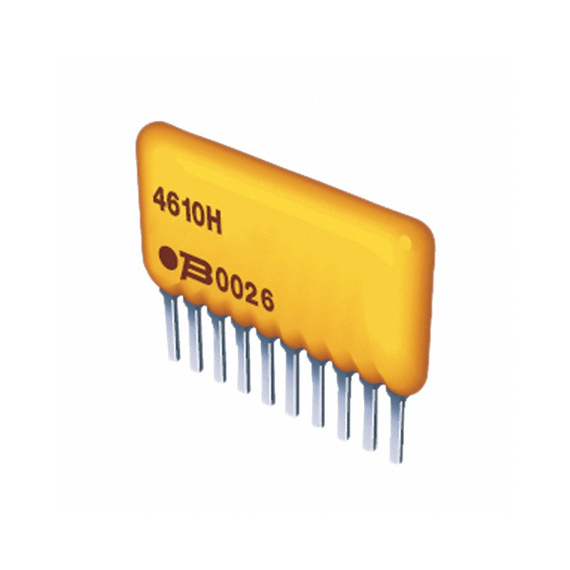 10 pcs : 4610H-101-221LF - RES ARRAY 9 RES 220 OHM 10SIP