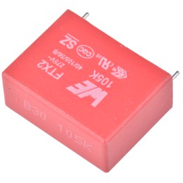 2 pcs - Wurth Elektronik WCAP-FTX2 Polypropylene Capacitor PP, 275V ac, ±10%, 1μF, Through Hole
