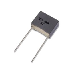 200 pcs - KEMET R75 Metallised Polypropylene Film Capacitor, 1.6 kV dc, 650 V ac, ±5%, 100nF, Through Hole