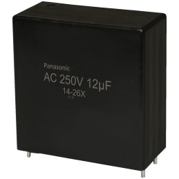 200 pcs - Panasonic EZPQ Metallised Polypropylene Film Capacitor, 250V ac, ±10%, 12μF, Through Hole
