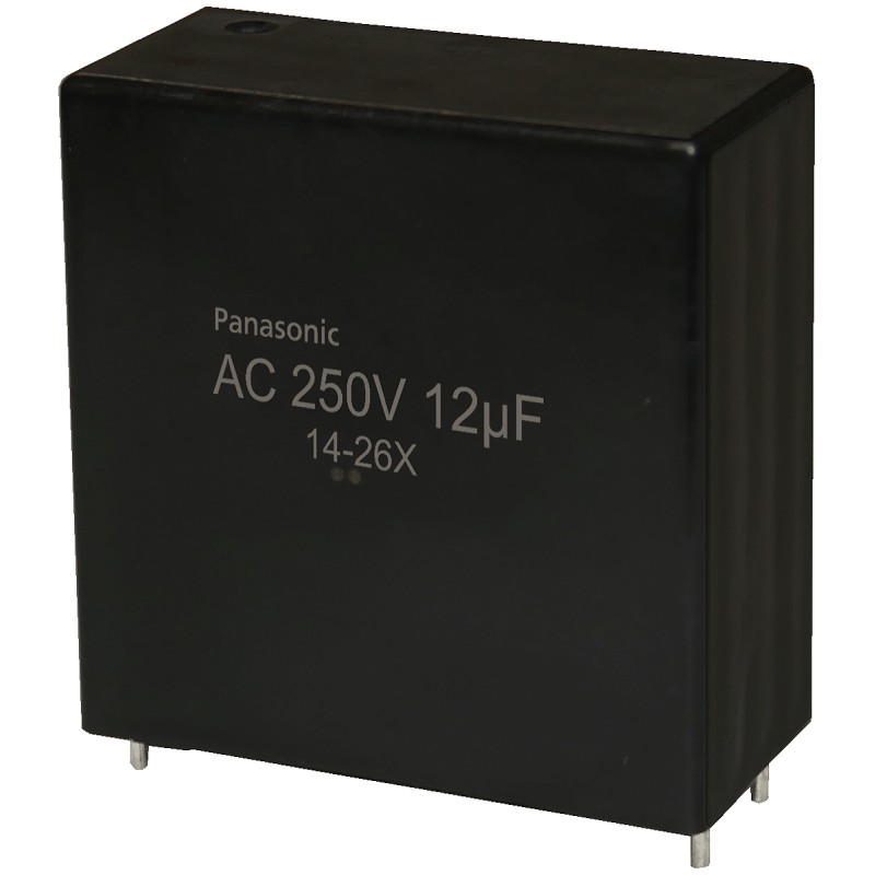 200 pcs - Panasonic EZPQ Metallised Polypropylene Film Capacitor, 250V ac, ±10%, 12μF, Through Hole