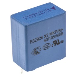 200 pcs - EPCOS B32924C Polypropylene Film Capacitor, 305V ac, ±20%, 4.7μF, Through Hole