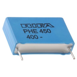 216 pcs - KEMET PHE450 Metallised Polypropylene Film Capacitor, 250 V ac, 400 V dc, ±5%, 220nF, Through Hole