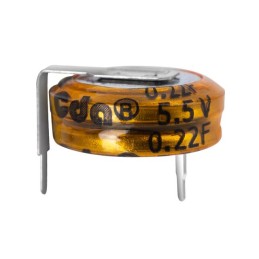 10 pcs : CB 5R5224 HF-ZJP - CAP 0.22F -20% +80% 5.5V T/H