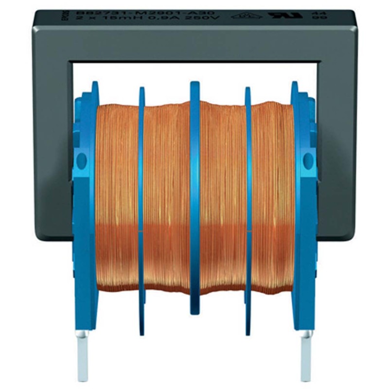 3 pcs - EPCOS 3.3 mH -30 - +50% Ferrite Power Line Choke, Max SRF:10kHz, 1.8A Idc, 140mΩ Rdc 250 V ac, B82731M