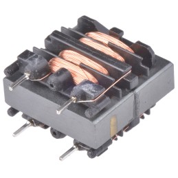 3 pcs - EPCOS 100 mH -30 - +50% Ferrite Power Line Choke, Max SRF:10kHz, 300mA Idc, 6.6Ω Rdc 250 V ac, B82731T