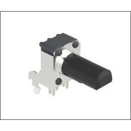 5 pcs - Alps Alpine 50kΩ Rotary Potentiometer 2-Gang Through Hole, RK09K12A0A6R