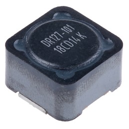 5 pcs - Eaton, , 0127 Shielded Wire-wound SMD Inductor with a Ferrite Core, 100 μH ±20% Wire-Wound 3.64A Idc