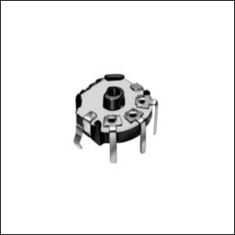 5 pcs - Alps Alpine 100kΩ Rotary Potentiometer 1-Gang Through Hole, RK08H11100XC