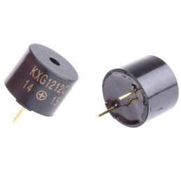5 pcs - RS PRO 94dB Through Hole Continuous Internal Magnetic Buzzer Component, 12 x 9.5mm, 8V dc Min, 12V dc Max