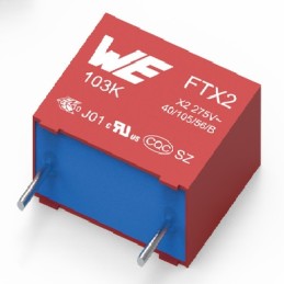 5 pcs - Wurth Elektronik WCAP-FTXX Film Capacitor, 310V ac, ±10%, 470nF, Through Hole
