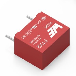 5 pcs - Wurth Elektronik WCAP-FTXX Film Capacitor, 310V ac, ±10%, 470nF, Through Hole