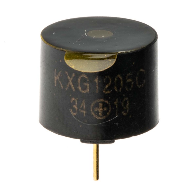 5 pcs - RS PRO 94dB Through Hole Continuous Internal Magnetic Buzzer Component, 12 x 9.5mm, 3V dc Min, 7V dc Max