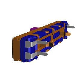 5 pcs - Alps Alpine Slide Slide Potentiometer 1-Gang Through Hole, RS30111AC00V