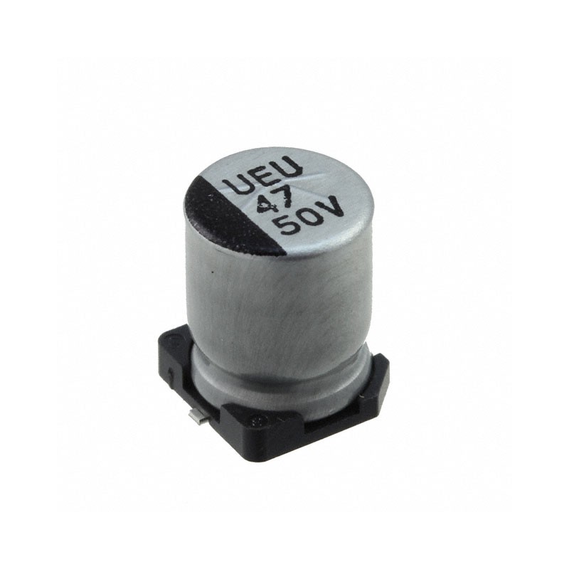 10 pcs : 50SEV47M8X10.5 - CAP ALUM 47UF 20% 50V SMD