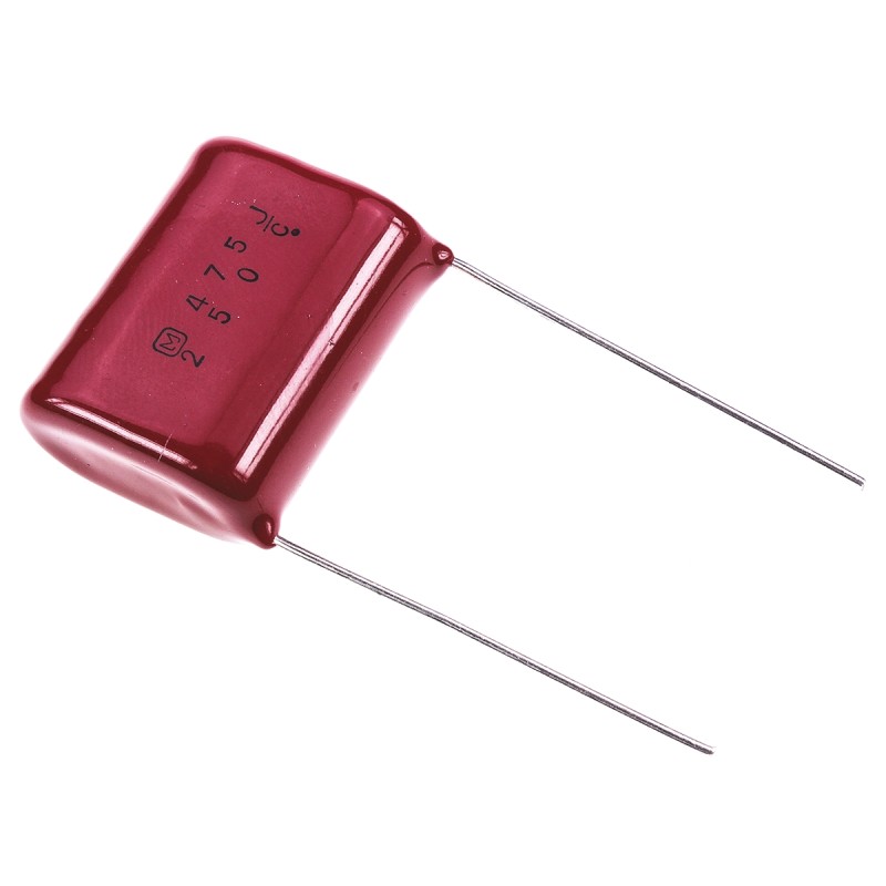 500 pcs - Panasonic ECQE(F) Polyester Film Capacitor, 250V dc, ±5%, 4.7μF, Through Hole