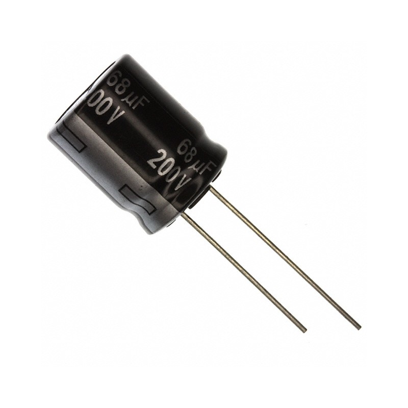 10 pcs : EEU-EE2D680S - CAP ALUM 68UF 20% 200V RADIAL