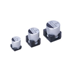 10 pcs : UCZ1E821MNS1MS - CAP ALUM 820UF 20% 25V SMD