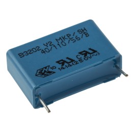 510 pcs - EPCOS B32023 Polypropylene Film Capacitor, 300V ac, ±20%, 100nF, Through Hole