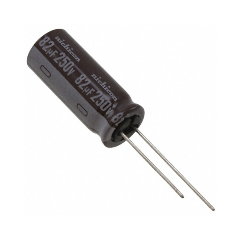 10 pcs : UCY2E820MHD - CAP ALUM 82UF 20% 250V RADIAL