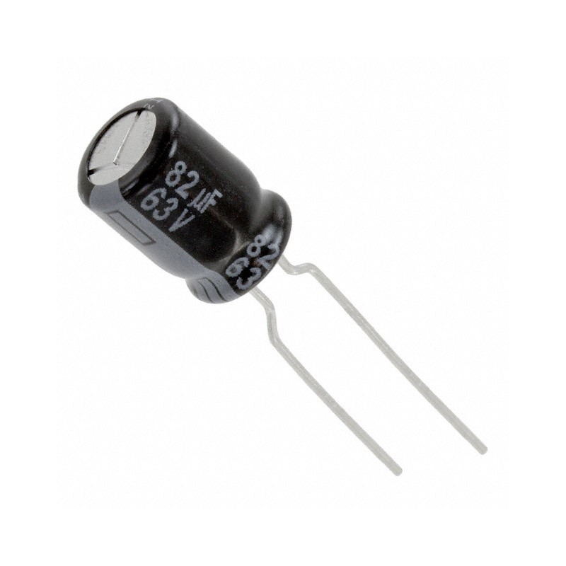 10 pcs : EEU-FR1J820B - CAP ALUM 82UF 20% 63V RADIAL