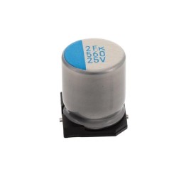10 pcs : RSHVK561M1TFK5002E - CAP ALUM HYB 560UF 20% 25V SMD