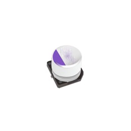 10 pcs : 25SVT100M - CAP ALUM POLY 100UF 20% 25V SMD