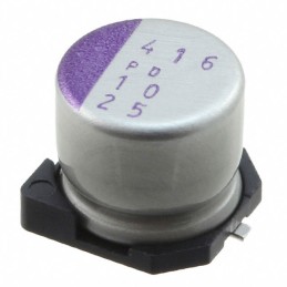 10 pcs : 25SVPD10M - CAP ALUM POLY 10UF 20% 25V SMD