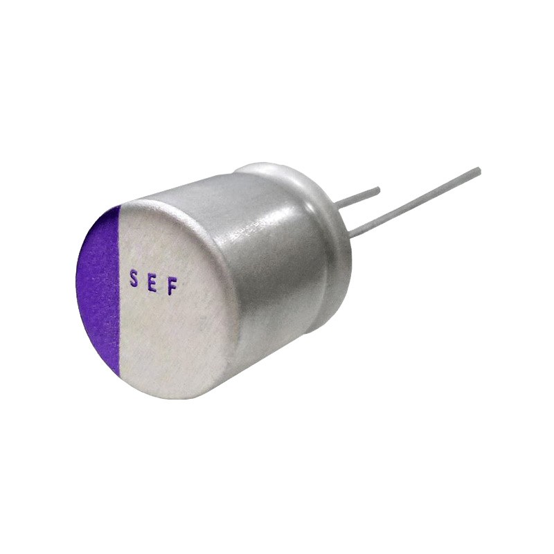 10 pcs : 20SEF120M - CAP ALUM POLY 120UF 20% 20V T/H