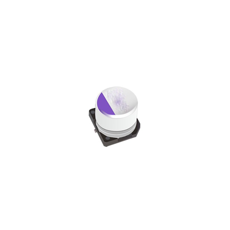 10 pcs : 25SVT180M - CAP ALUM POLY 180UF 20% 25V SMD