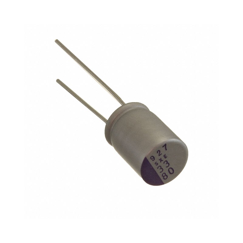 10 pcs : 80SXE27MX - CAP ALUM POLY 27UF 20% 80V T/H