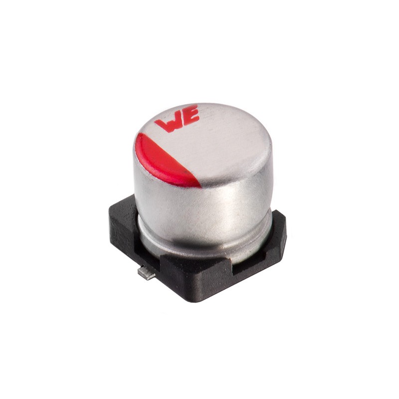 10 pcs : 875105145011 - CAP ALUM POLY 390UF 20% 6.3V SMD