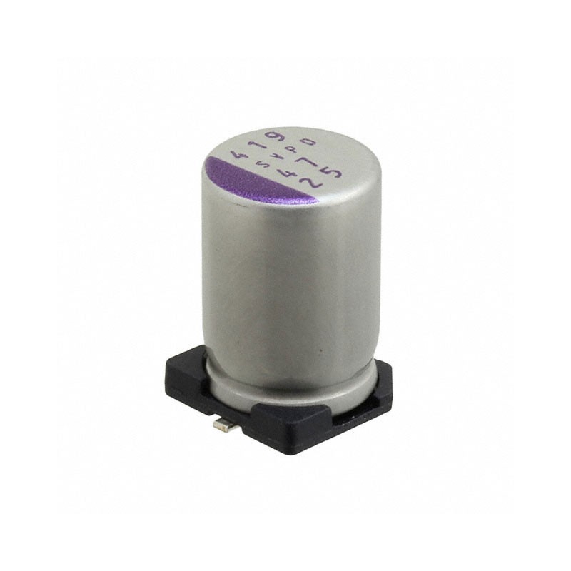 10 pcs : 25SVPD47M - CAP ALUM POLY 47UF 20% 25V SMD