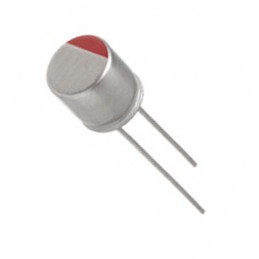 10 pcs : RL80J821MDN1KX - CAP ALUM POLY 820UF 20% 6.3V T/H
