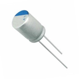 10 pcs : PLV1V820MDL1 - CAP ALUM POLY 82UF 20% 35V T/H